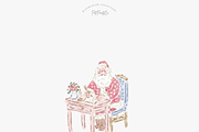 Santa Workshop Clipart, a Decorative Illustration by Pati Paints (Thumbnail 5 of 10)