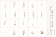 Foliage + Foil - Botanical Clipart, an Illustration by The Autumn Rabbit Ltd (Thumbnail 10 of 11)