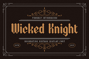 Wicked Knight – Blackletter Font