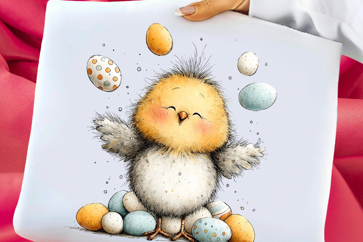Whimsical Easter Bird Clipart, an Illustration by Libby Wishes (Photo 4 of 7)