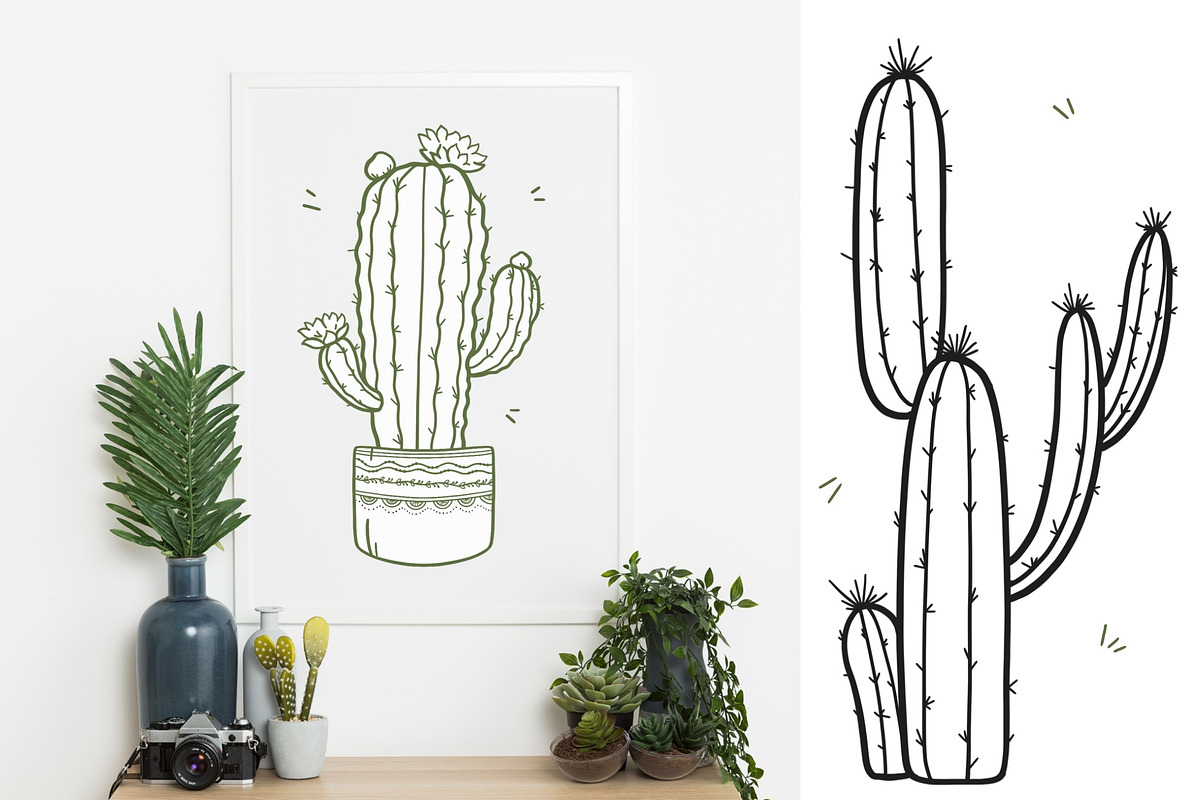 Cactus, Succulent Pot SVG PNG Bundle, an Object Graphic by ArtGiftsStudio (Photo 2 of 4)