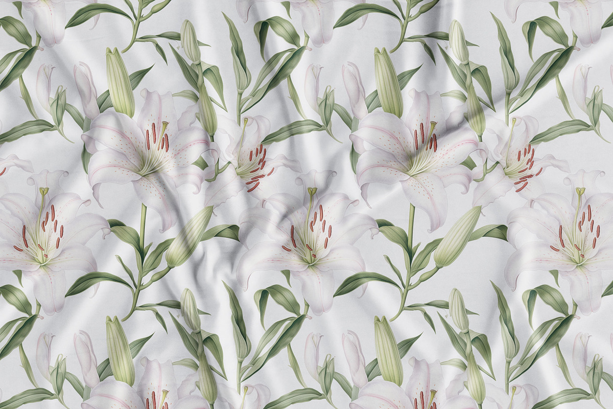 Vintage Botanicals Floral Patterns, a Pattern Graphic by Olya Creative (Photo 16 of 18)