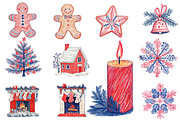 Handdrawn Christmas Clipart, an Illustration by Designworld (Thumbnail 4 of 5)