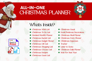 Christmas Planner Design Printable