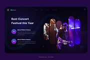Music Festival & Concert PowerPoint, a Presentation Template by Pixslides (Thumbnail 7 of 8)