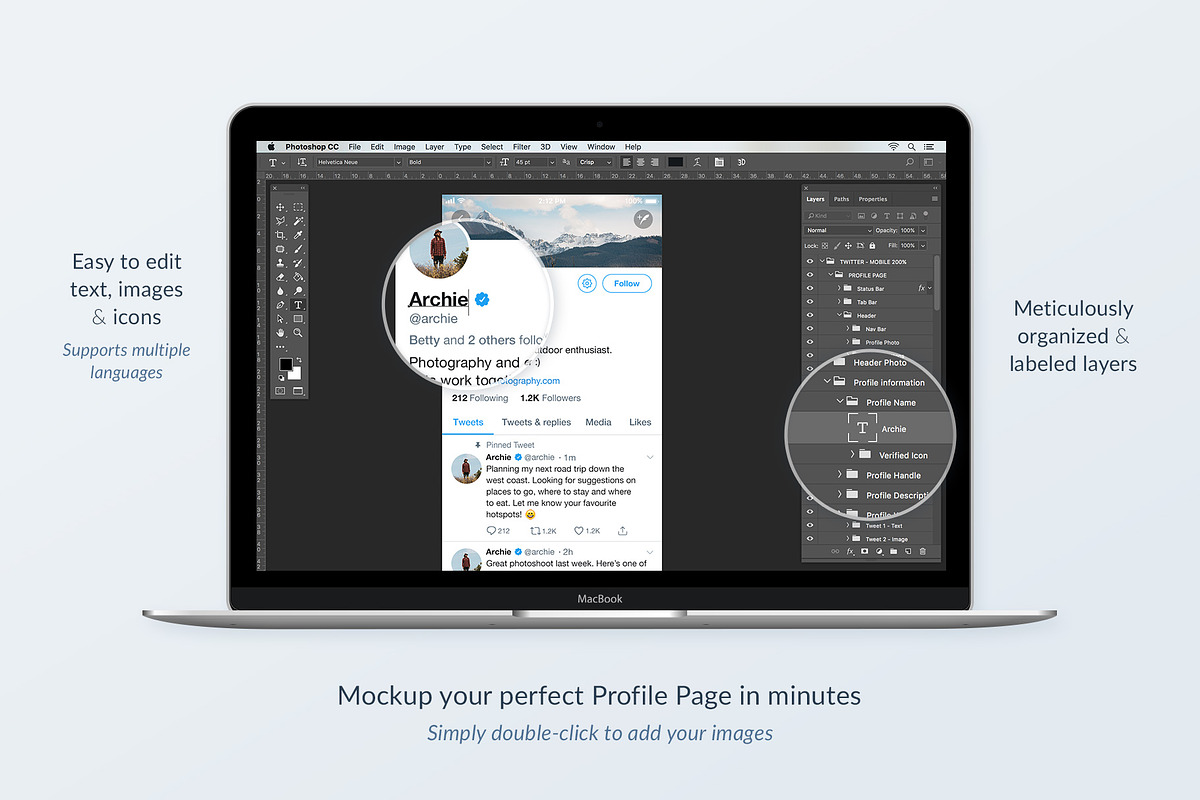 Twitter Social Media Mockups Pack, a Social Media Template by Poego Social (Photo 5 of 7)