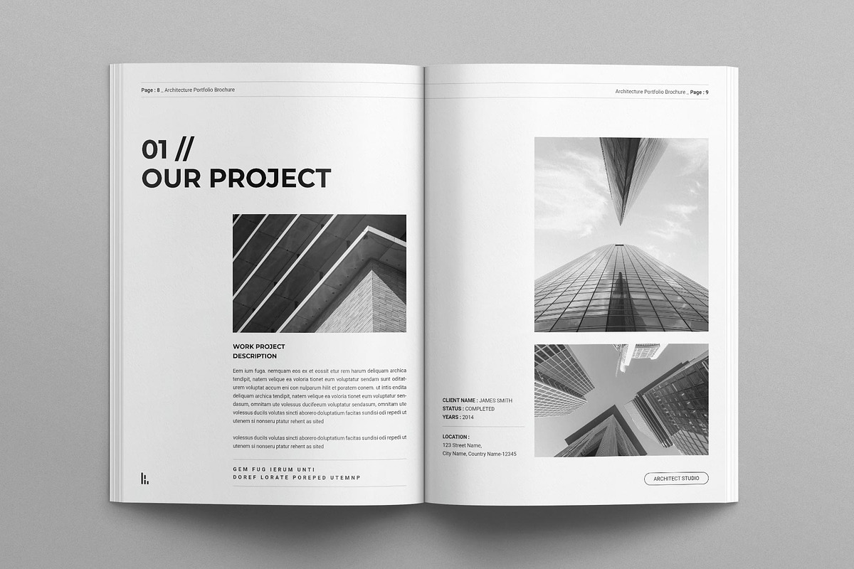 Architecture Portfolio Brochure, a Brochure Template by MassiveCreator (Photo 4 of 8)