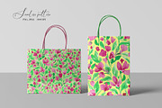 Pink florals seamless pattern, a Pattern Graphic by SirenaArt (Thumbnail 8 of 11)