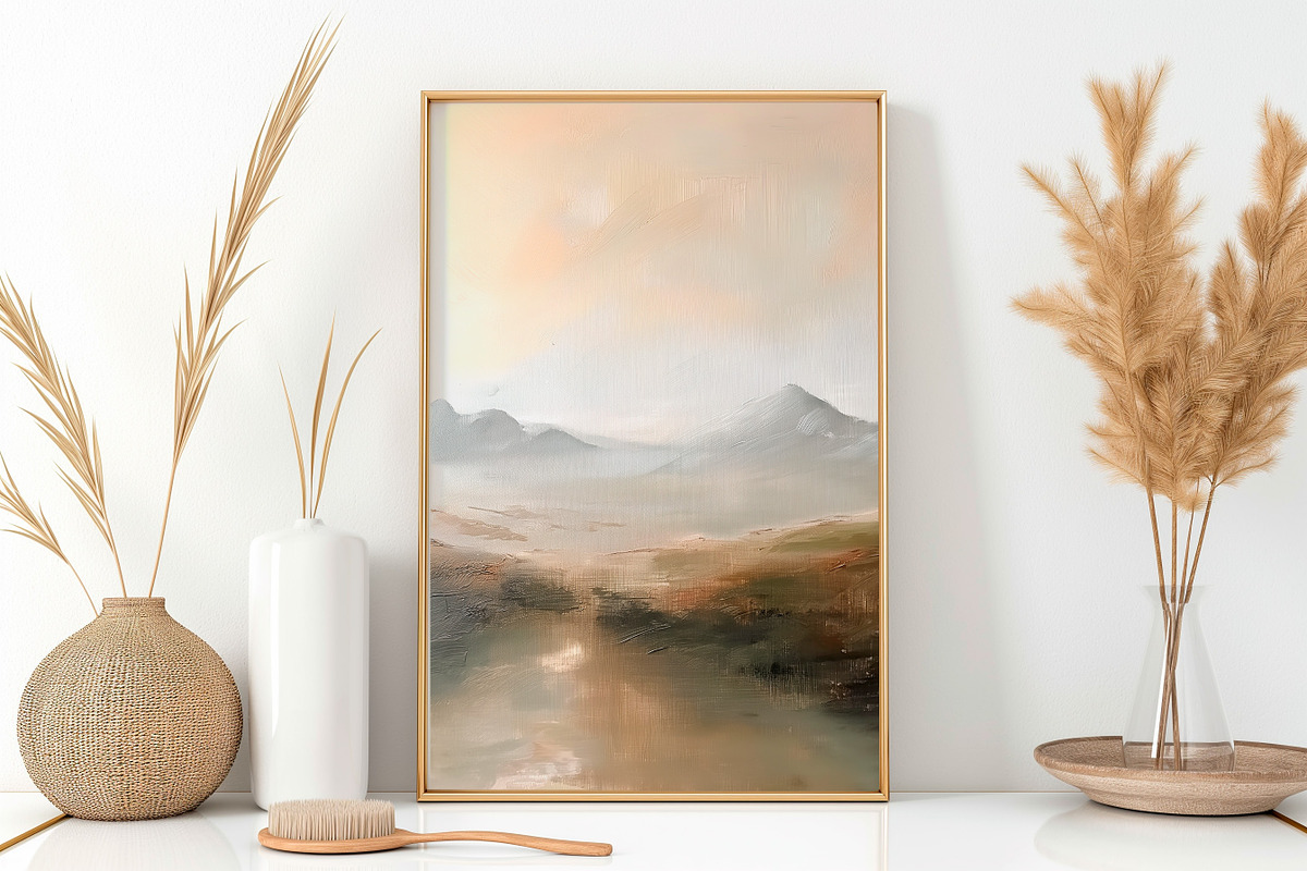 Boho Style Frame Mockup Bundle, a Household Mockup by AlineArtStore (Photo 6 of 12)