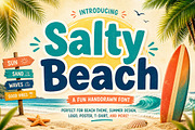 Salty Beach Playful Display Font, a Slab Serif Font by Wow Magic (Thumbnail 1 of 2)