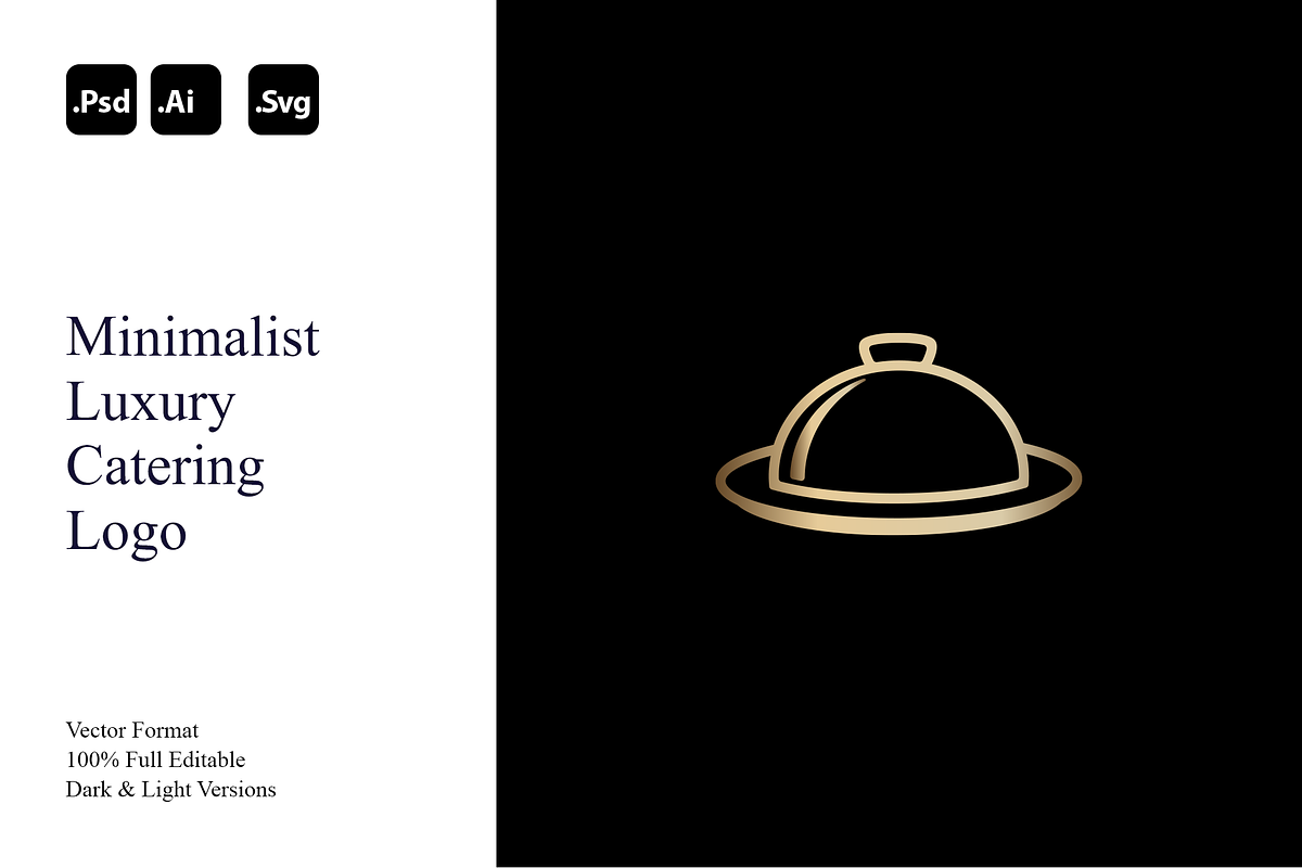Minimalist Luxury Catering Logo, a Branding & Logo Template by Luxury Logos (Photo 1 of 4)
