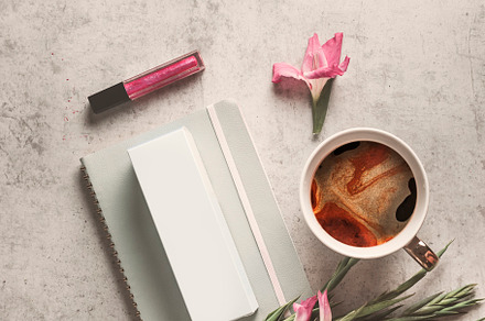 Feminine morning routine., a Background Photo by VICUSCHKA