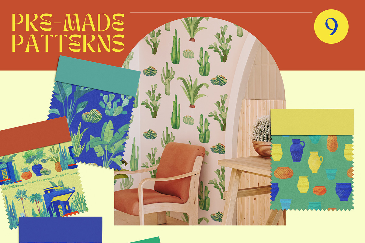 JARDIN MAJORELLE  Floral gouache set, a Decorative Illustration by Anastezia Luneva (Photo 7 of 8)