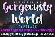 Gorgeously World, a Script Font by CCONCEPTLAB (Thumbnail 1 of 2)