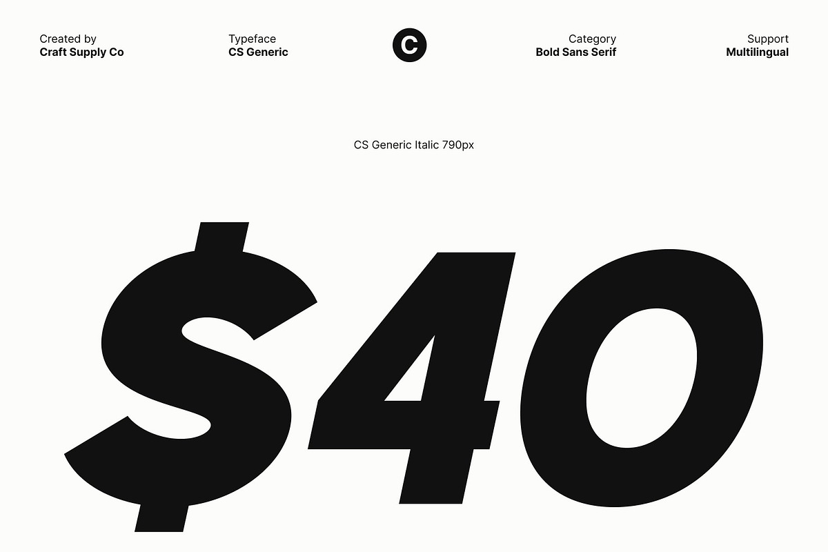CS Generic – Bold Sans Serif, a Sans Serif Font by Craft Supply Co. (Photo 4 of 8)
