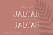Jaegar Font Combo, a Sans Serif Font by GlitzyGrapix (Thumbnail 1 of 10)