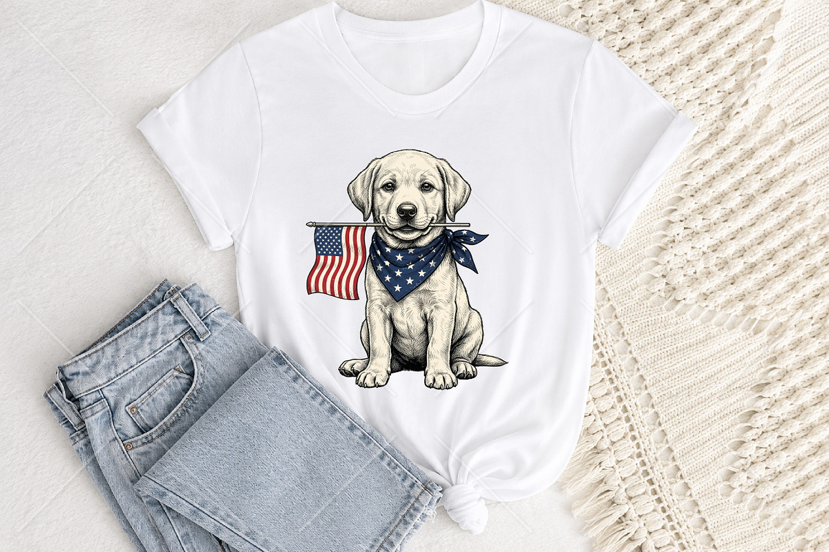 4Th of July Patriotic USA Flag PNG, a Seasonal Illustration by Canvas Craft (Photo 2 of 6)