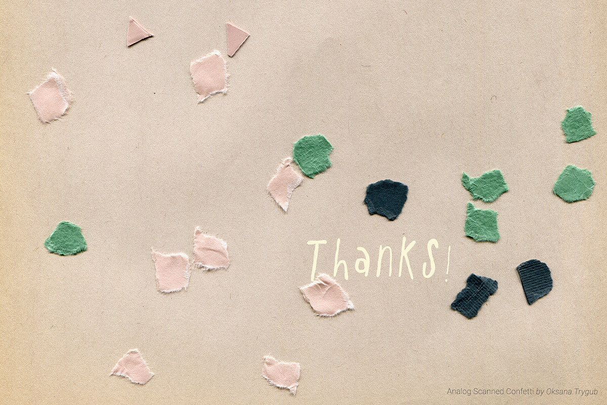 Scanned Confetti Paper Textures Pack, a Texture Graphic by Oksana Trygub (Photo 16 of 17)