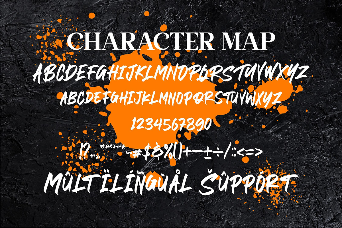 Black Brush Font LS, a Blackletter Font by GranzCreative (Photo 14 of 19)