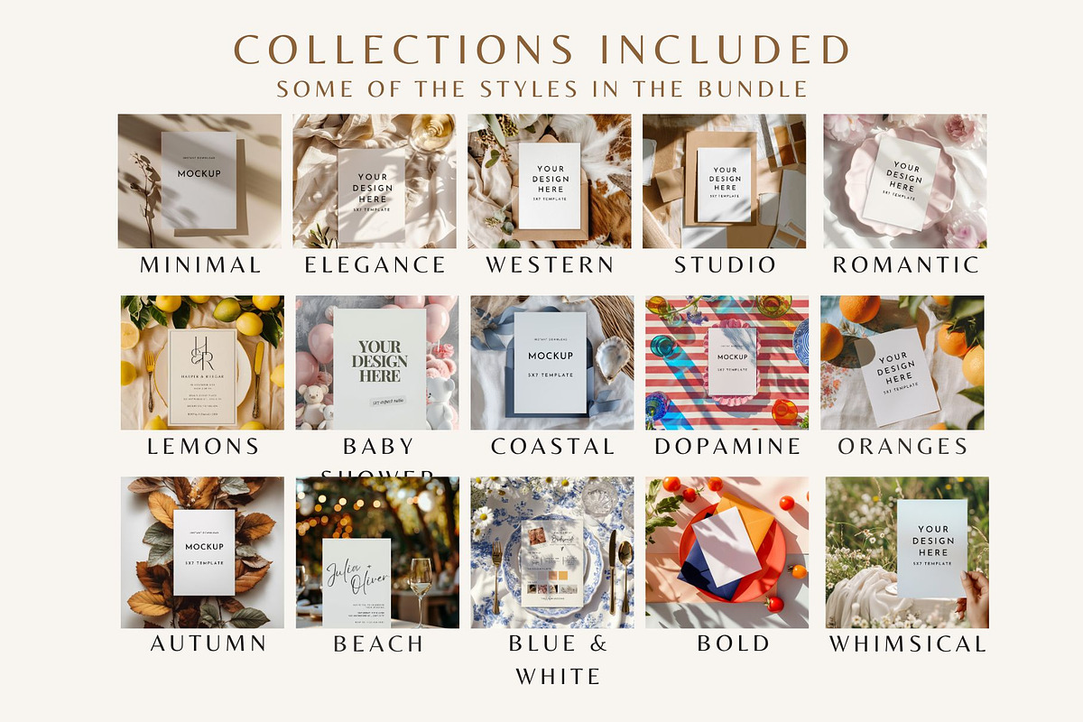 Wedding Invitation Mockup Bundle | 1, a Mockup by PhoebeCreates (Photo 3 of 5)