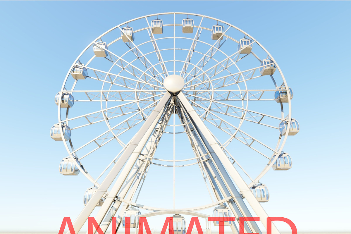 Ferris wheel 3d model vray, an Architecture 3D Model by konstantin.ermolaev (Photo 1 of 9)