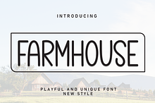 Farmhouse | Script Font