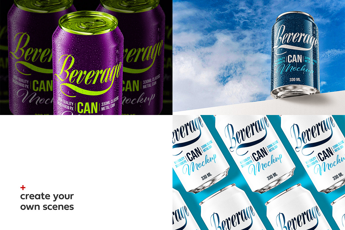 330ml Classic Can Mockup | ANIMATED, a Packaging Mockup by AY Mock-Ups (Photo 8 of 10)