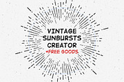 Vintage Sunburst Creator, an Object Graphic by Vintage Voyage Supply (Thumbnail 1 of 4)