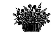 Charming flower basket wall art, an Illustration by Amazin_art (Thumbnail 22 of 32)