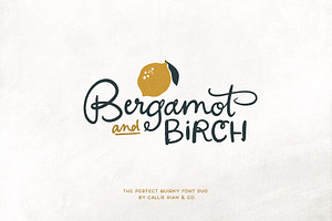 Bergamot & Birch Font Duo, a Script Font by Callie Rian & Co.
