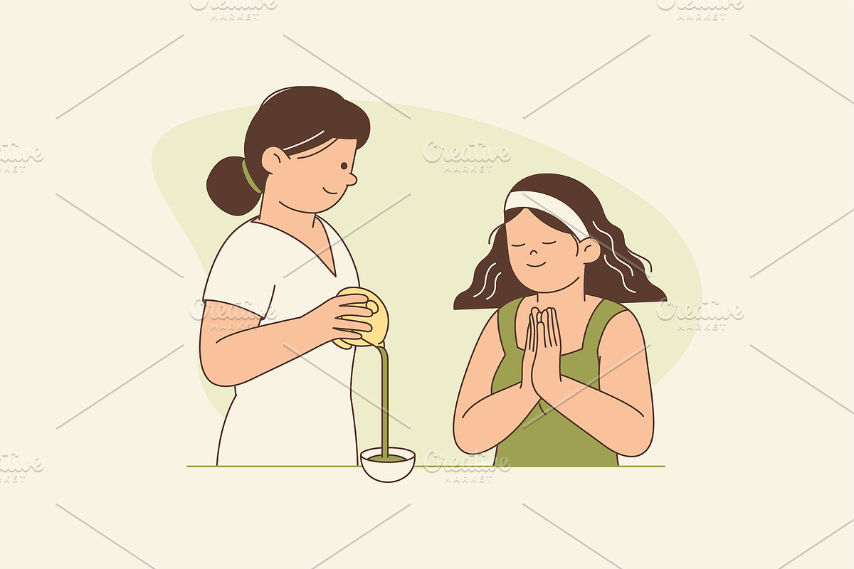 People with Matcha Illustration, an Object Graphic by Jump Studio (Photo 10 of 12)