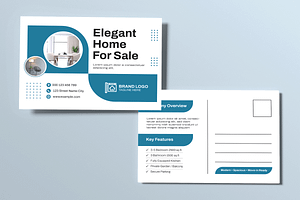 Home Sale Postcard Template, a Card Template by MightyDesign