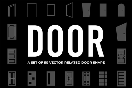 Door – Vector Door Shapes, a Shape Add-On by Akdesain