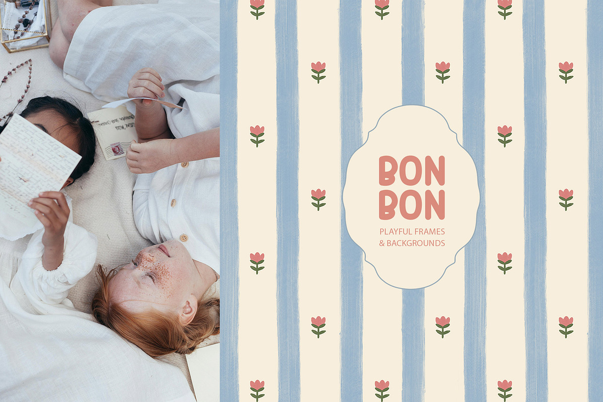 Bonbon Playful Frames & Backgrounds, an Object Graphic by alonahaidash (Photo 9 of 15)