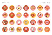 Groovy Valentine's Day, an Illustration by Martyshova (Thumbnail 6 of 18)