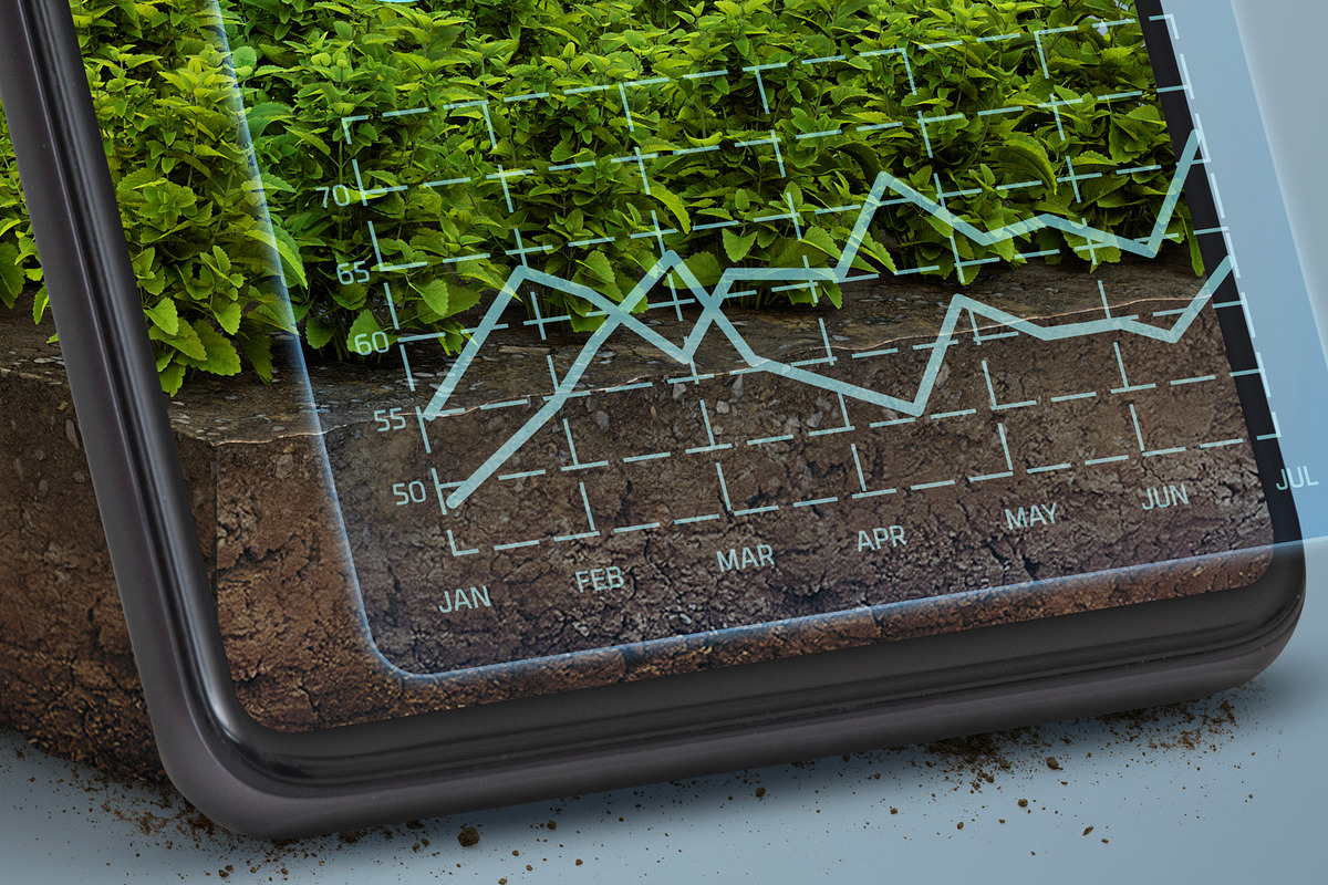 Digital or online farming concept, a Technology Illustration by Nomad (Photo 3 of 4)
