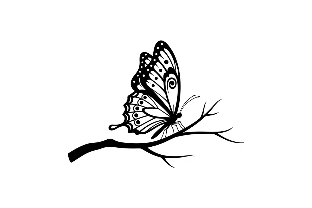 Butterfly Branch SVG Bundle, an Illustration by Creativeshirt (Photo 11 of 31)