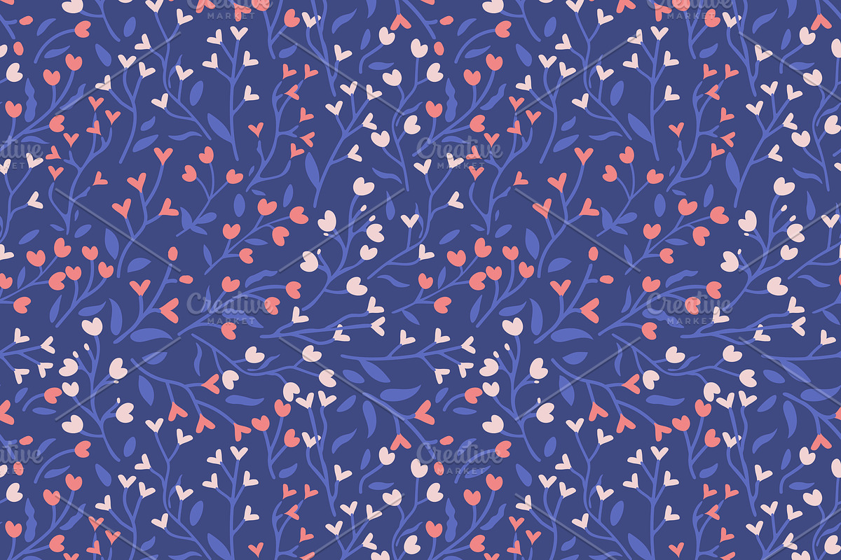 Seamless hearts pattern, a Pattern Graphic by elyomys