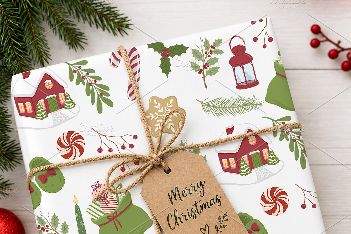 Hand Painted Christmas Clipart PNG, a Seasonal Illustration by PatternPalette (Photo 8 of 13)