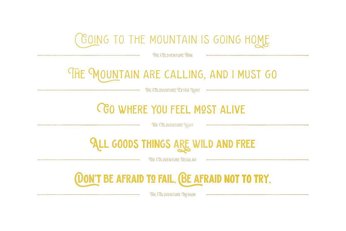 The Oldventure - 10 Fonts, a Sans Serif Font by Dikas Studio (Photo 2 of 9)