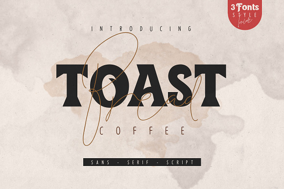Toast Bread Coffee Typeface
