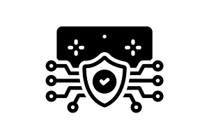 Cyber artificial solid icon, a Solid Icon by Creative priyanka