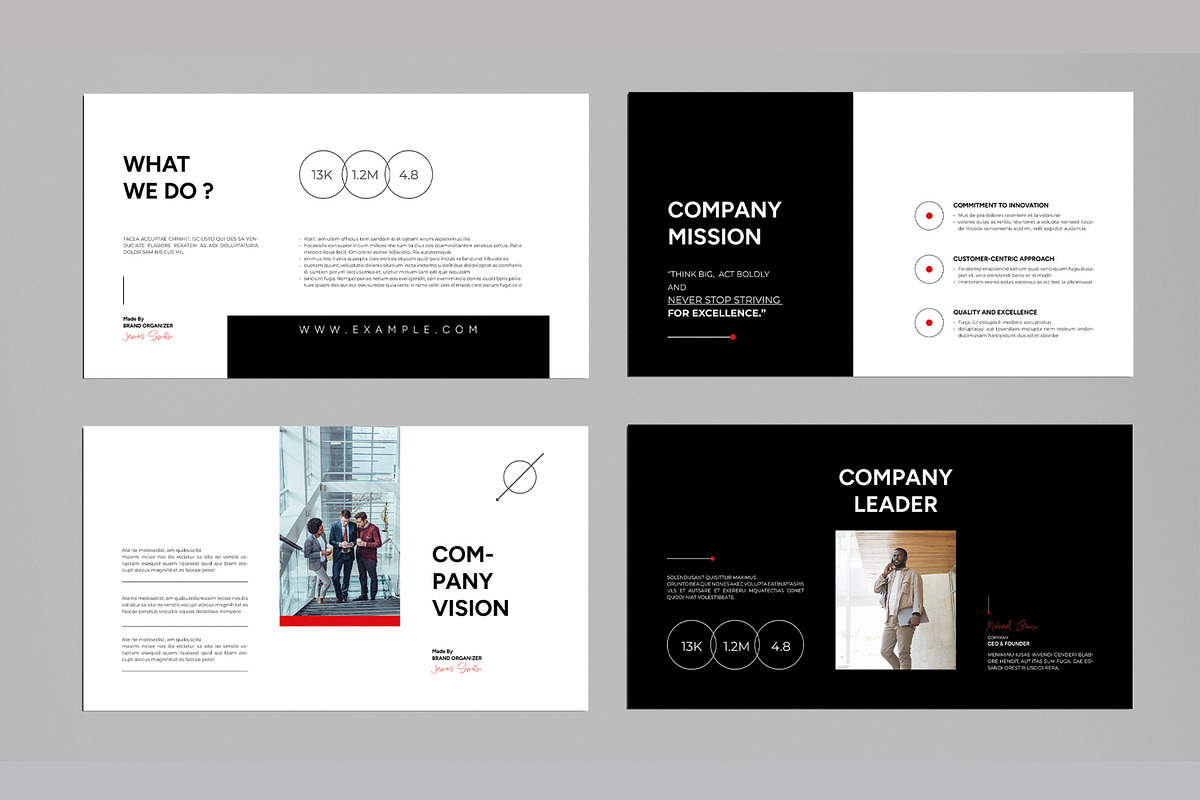 Minimal Presentation Template Layout, a Presentation Template by MightyDesign (Photo 4 of 8)