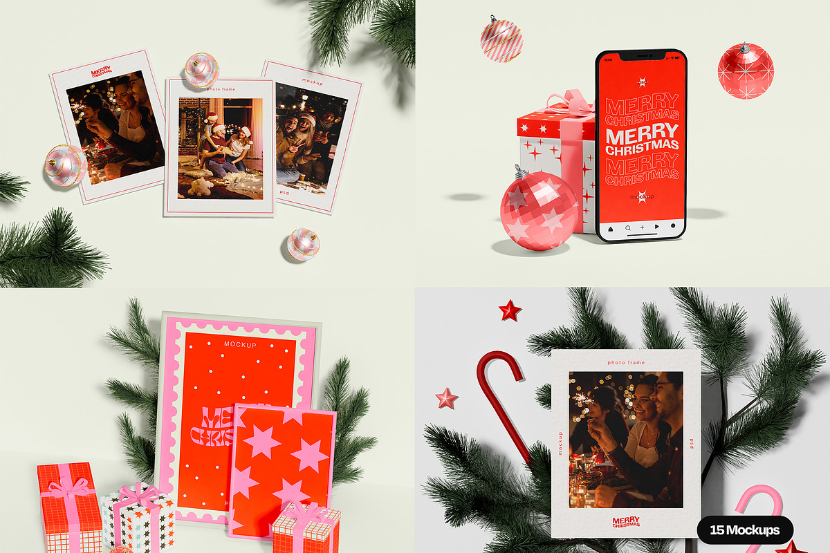 Christmas Mockup Bundle, a Merchandise Mockup by Mego-studio (Photo 2 of 11)