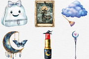 Halloween Girly Witch Vibes Clipart, an Illustration by Black Bird Studio (Thumbnail 6 of 6)