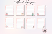 Cute Kittens Stationery Printable, a Stationery Template by Pixels N Bows (Thumbnail 2 of 4)