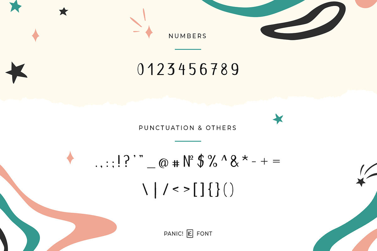 Panic! Fun Font - Latin & Cyrillic preview 6