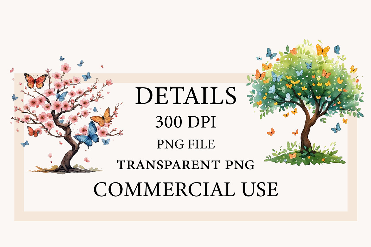 Watercolor Dreaming Tree Clipart, a Seasonal Illustration by Designworld (Photo 4 of 11)