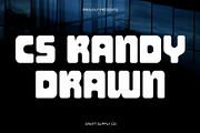 CS Randy Drawn, a Sans Serif Font by Craft Supply Co. (Thumbnail 1 of 8)