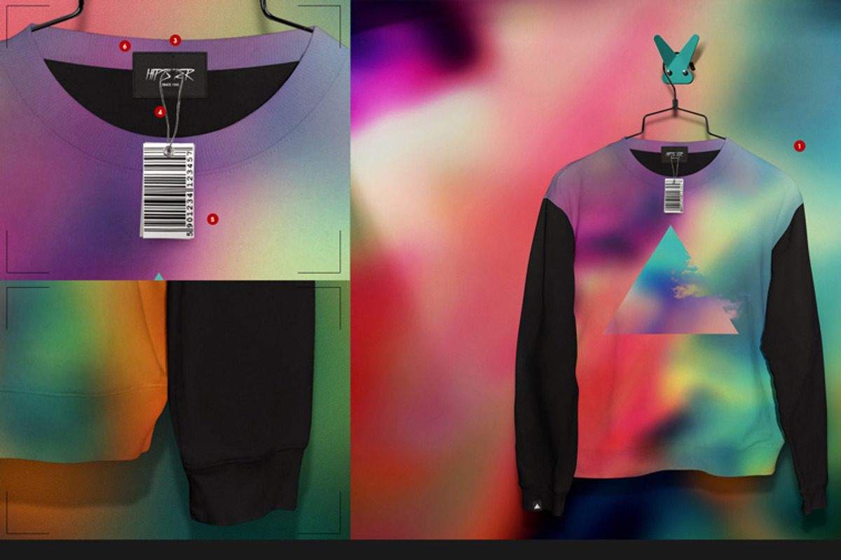 Hoodie / Blouse On 5 Stages Mock-up, a Hoody Mockup by Mocca Mockups Store (Photo 33 of 69)